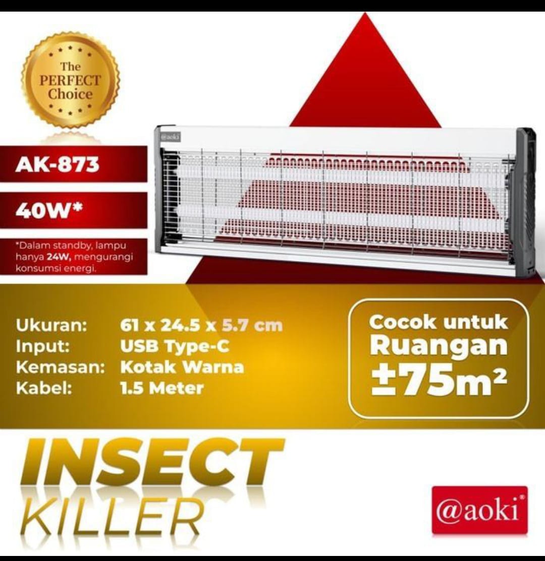Insect Killer Aoki AK-873 40 Watt Lampu UV Perangkap Nyamuk & Lalat